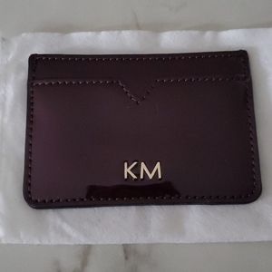 KM Patent Leather Card Holder